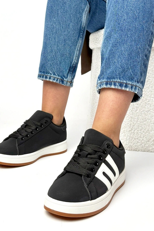 Scarpe sportive quotidiane nere Delphine