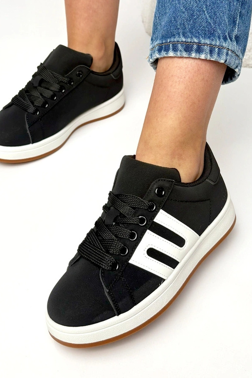 Scarpe sportive quotidiane nere Delphine