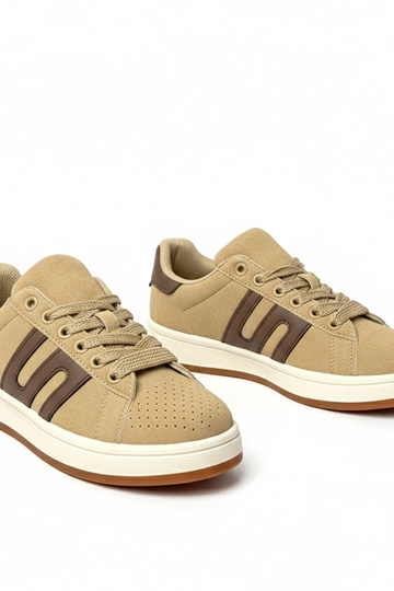 Scarpe sportive quotidiane color sabbia scuro Delphine