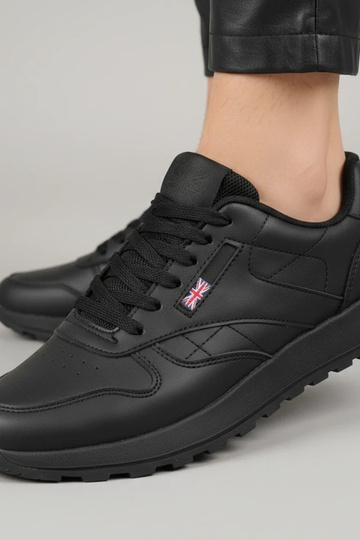 Scarpe sportive quotidiane nere con piattaforma Élise