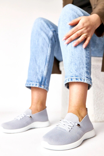 Scarpe sportive grigie da...