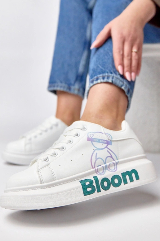 Scarpe sportive bianche con...