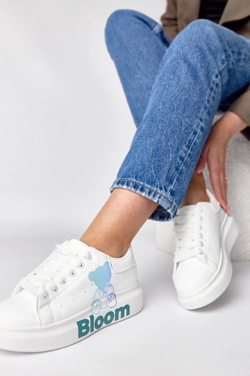 Scarpe sportive bianche con...