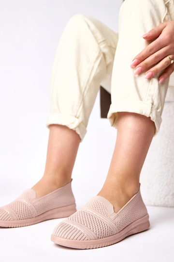 Scarpe da tennis in tessuto rosa slip-on Noémie