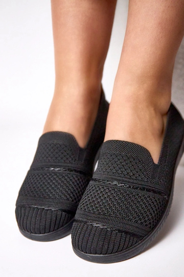 Scarpe da tennis in tessuto nere slip-on Noémie 2