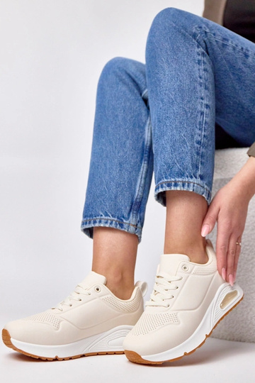 Sneakers color sabbia con suola spessa Sylvie