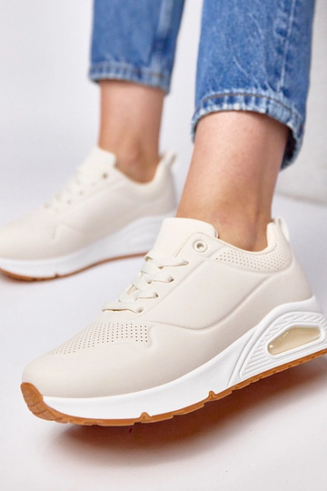 Sneakers color sabbia con suola spessa Sylvie 2