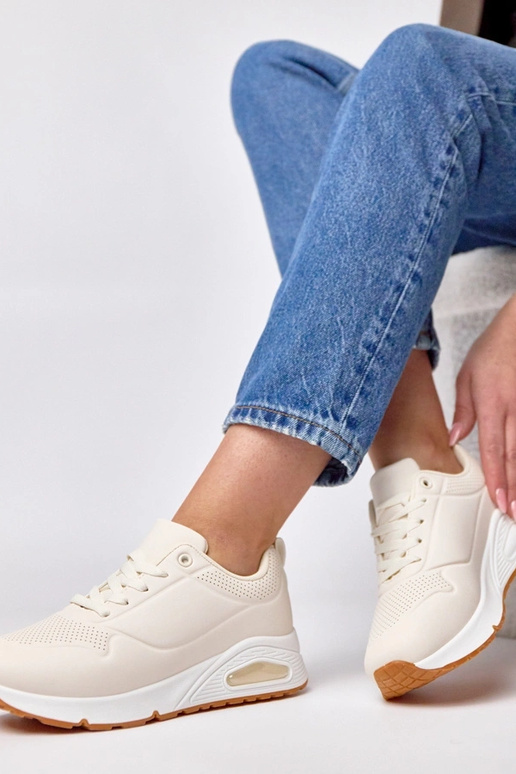 Sneakers color sabbia con suola...