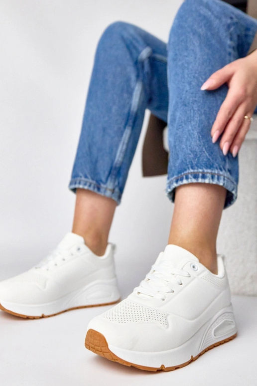 Sneakers bianche con suola spessa Sylvie