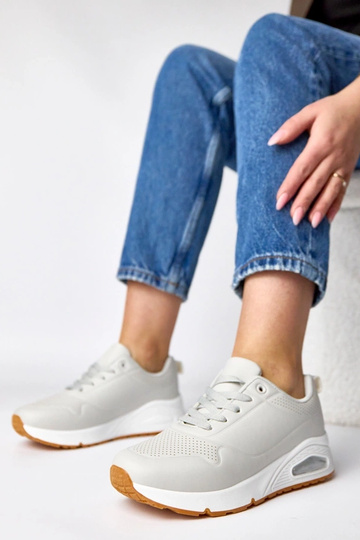 Sneakers grigie con suola spessa Sylvie