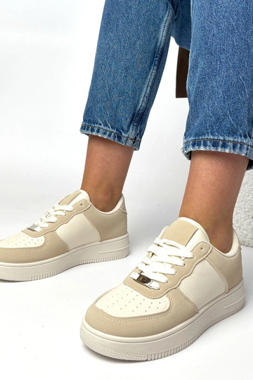 Sneakers color sabbia con piattaforma Brigitte 2