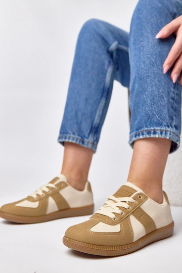 Scarpe sportive platform in colore sabbia Valentine