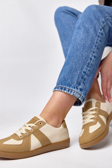 Scarpe sportive platform in colore sabbia Valentine 2
