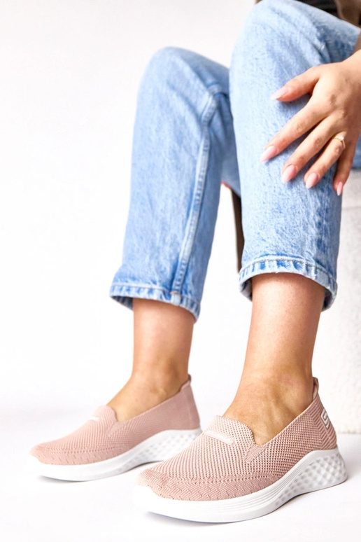 Scarpe sportive in tessuto rosa Zoe