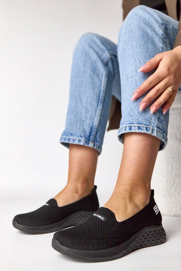 Scarpe sportive in tessuto nere Zoe
