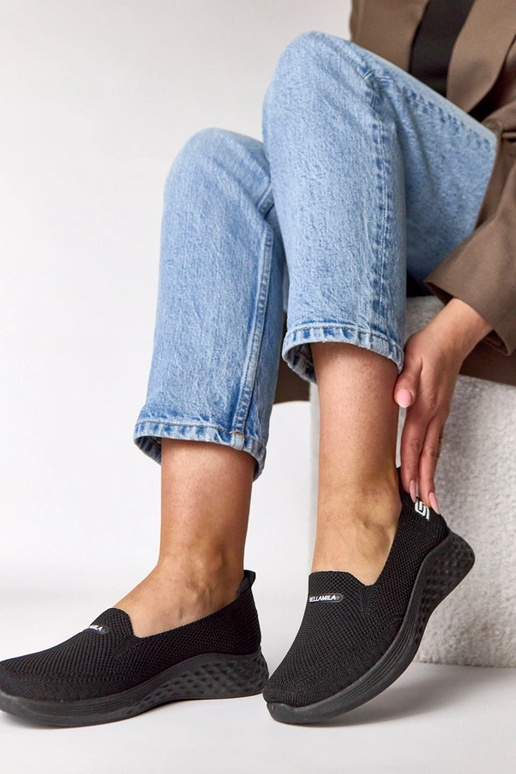 Scarpe sportive in tessuto nere Zoe