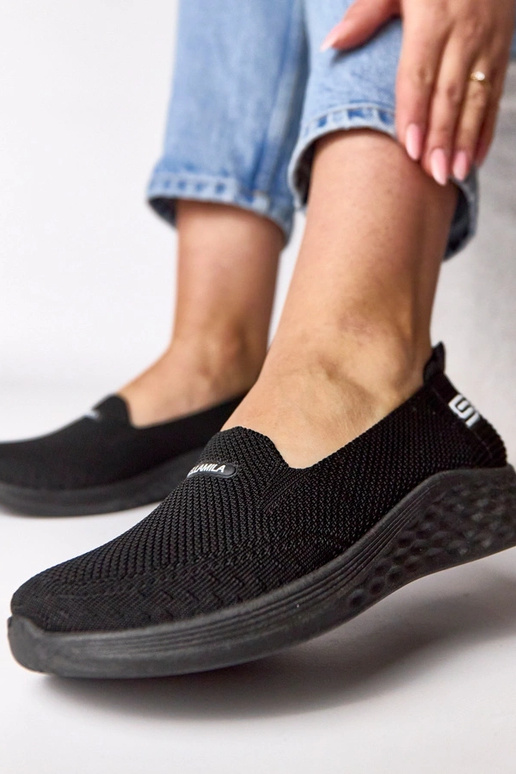 Scarpe sportive in tessuto nere Zoe