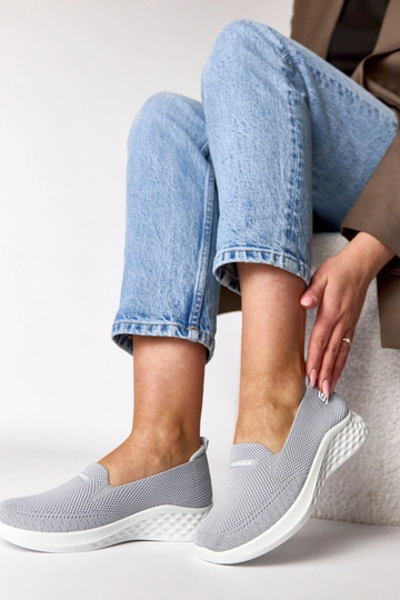 Scarpe sportive in tessuto grigie Zoe