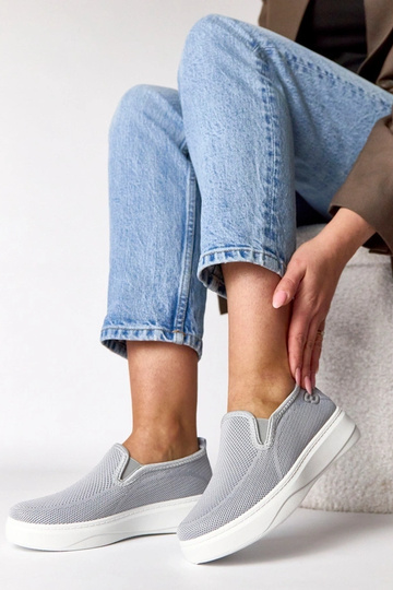Scarpe sportive in tessuto grigie platform Céleste 2