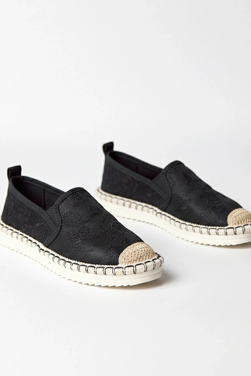 Espadrillas nere decorate con...