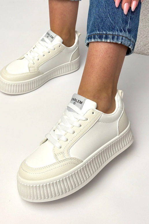 Scarpe sportive bianche platform Solange