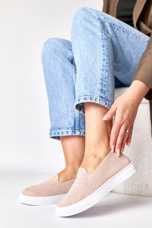 Scarpe sportive in tessuto rosa con...