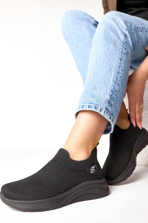 Scarpe sportive in tessuto nere Gaia