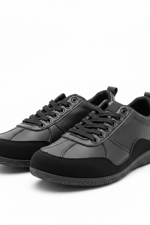 Scarpe sportive da uomo nere Leon