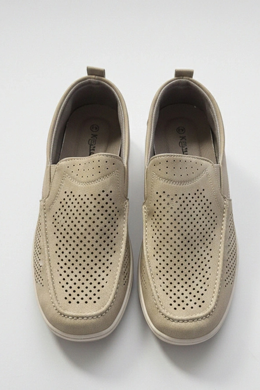Mocassini perforati da uomo sabbia Finn