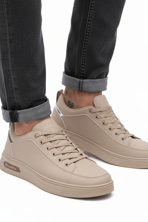 Scarpe sportive da uomo sabbia con...