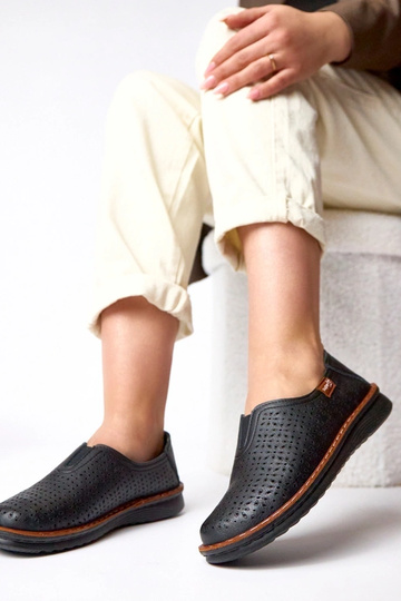 Mezze scarpe a rete nere Rosa 2