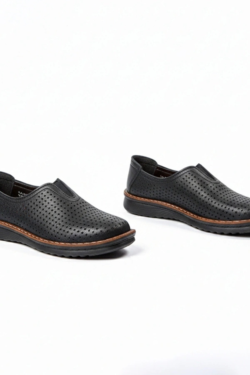 Mezze scarpe a rete nere Rosa