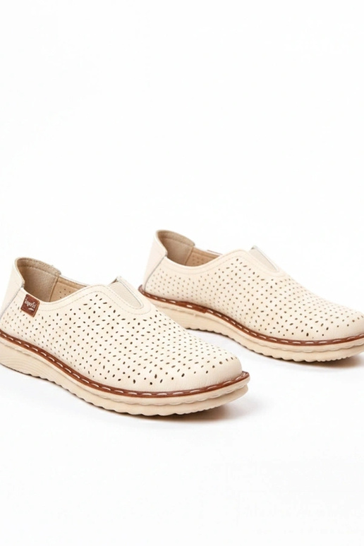 Mezze scarpe a rete crema Rosa