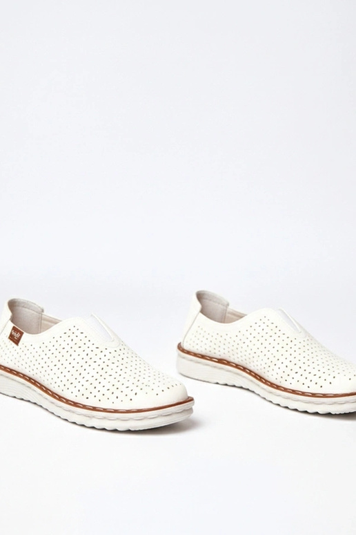 Mezze scarpe a rete bianche Rosa