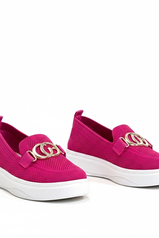 Scarpe sportive in tessuto rosa con...