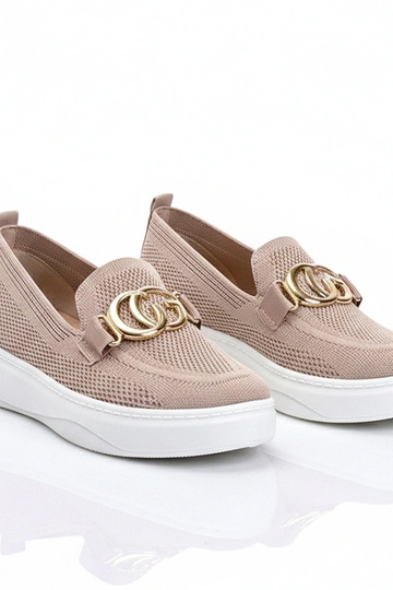 Scarpe sportive in tessuto rosa con fibbia Catherine