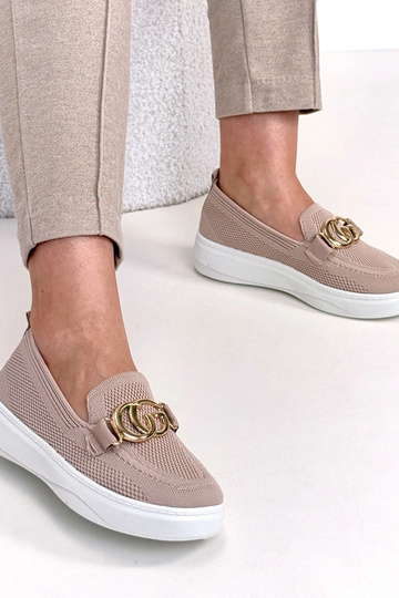 Scarpe sportive in tessuto rosa con fibbia Catherine 2
