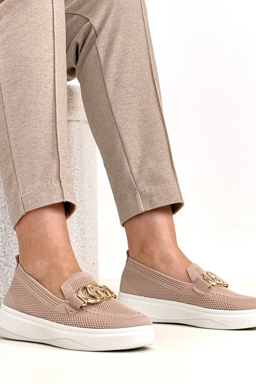 Scarpe sportive in tessuto rosa con...