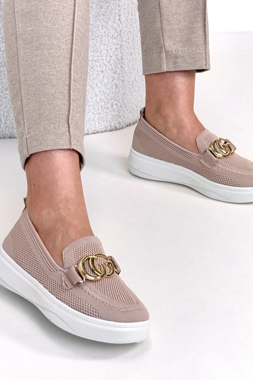 Scarpe sportive in tessuto rosa con...