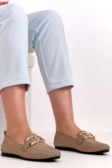 Mocassini marroni decorati...