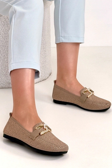 Mocassini marroni decorati... 2