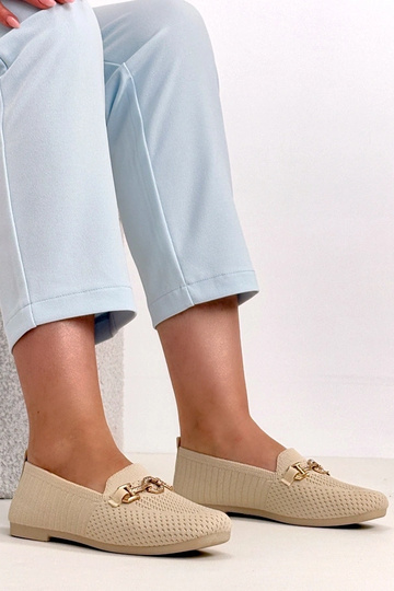 Mocassini in tessuto color...