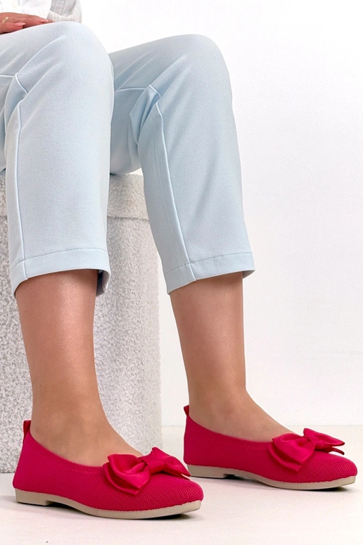 Ballerine in pelliccia rosa con...