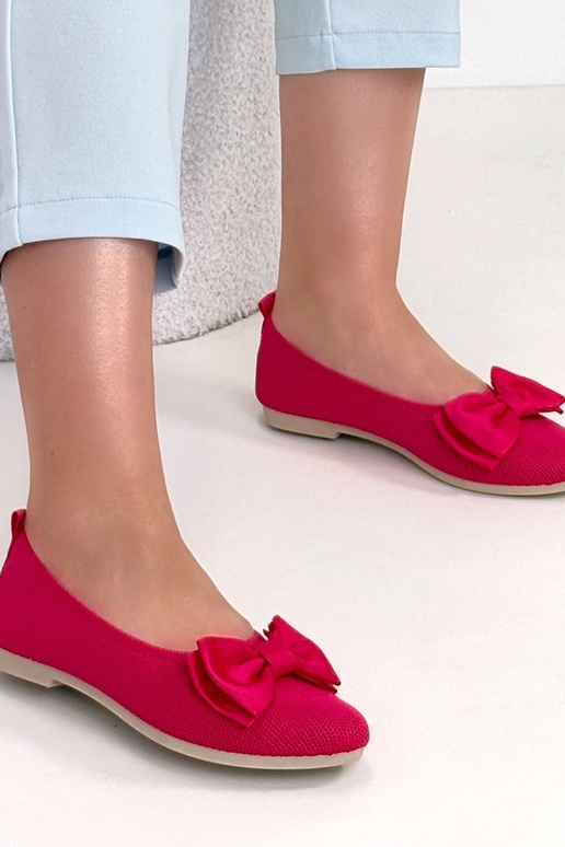 Ballerine in pelliccia rosa con...