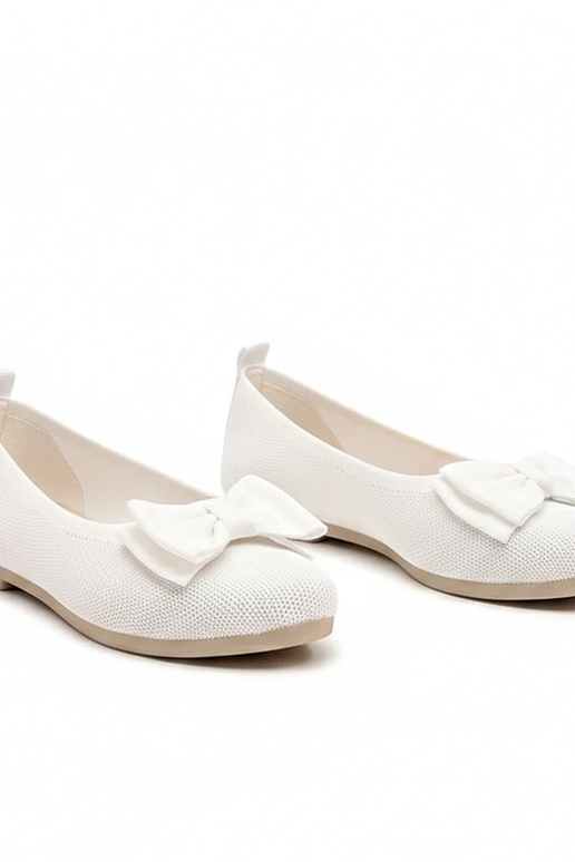 Ballerine in pelliccia bianche con...
