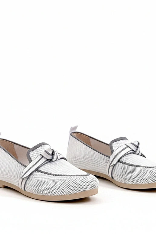 Ballerine in pelliccia bianche con...