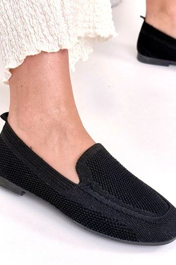 Mocassini neri in tessuto... 2
