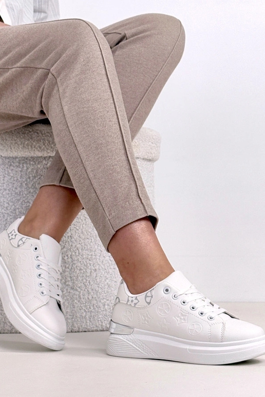 Scarpe sportive bianche con lacci Peyton