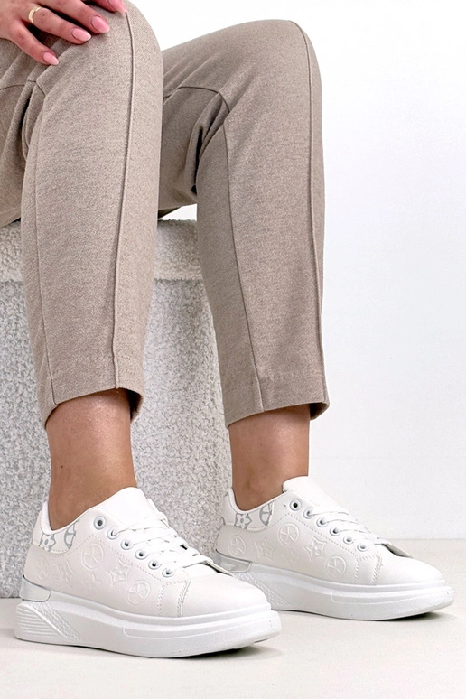 Scarpe sportive bianche con lacci Peyton