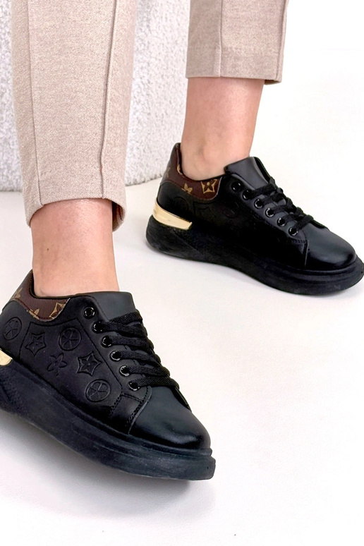 Scarpe sportive nere con lacci Peyton